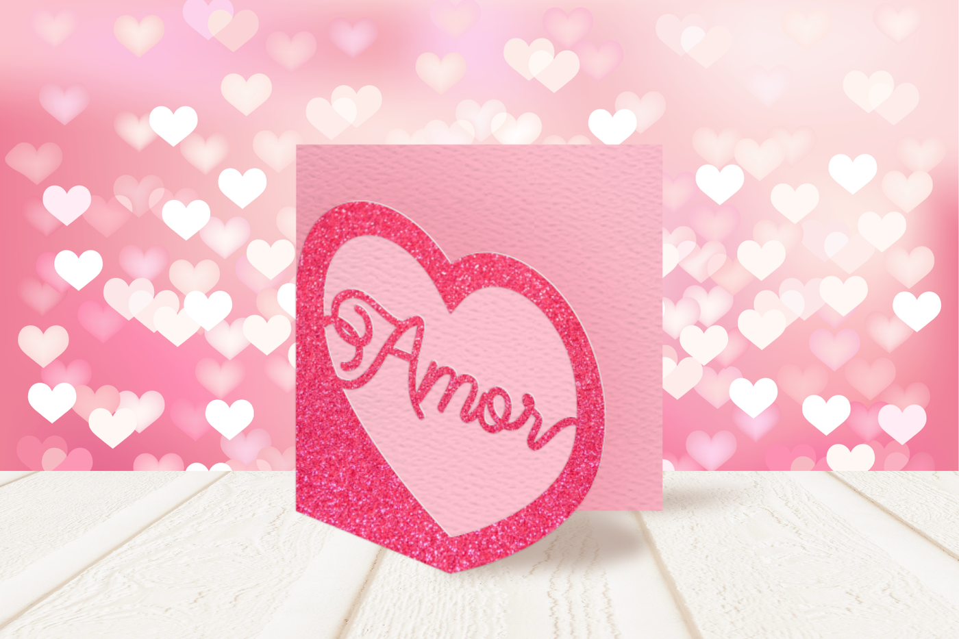 Amor heart card design