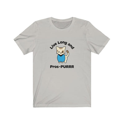 Live long and pros-purr cat unisex tee