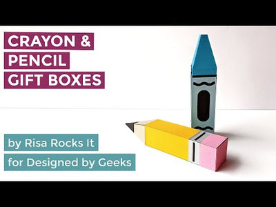YouTube Assembly Tutorial for the 4 sided Crayon and Pencil Gift boxes