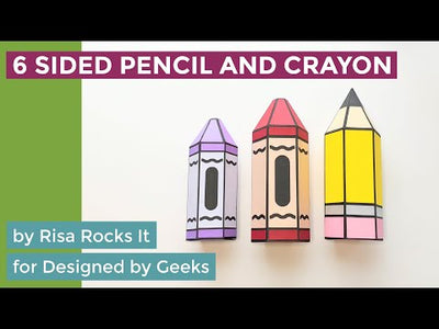 Assembly video for hexagon crayon and pencil box.