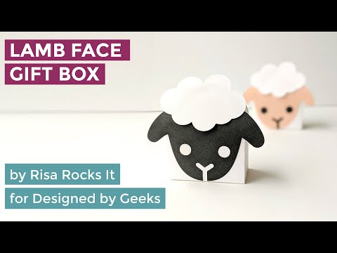 YouTube assembly tutorial for lamb face gift box