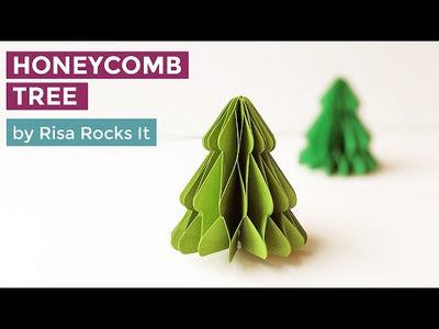 Honeycomb Christmas tree SVG YouTube assembly tutorial