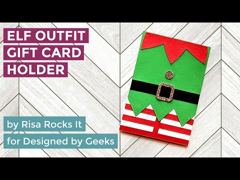 YouTube assembly tutorial for the elf outfit gift card holder