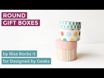 YouTube tutorial for assembly of round gift boxes
