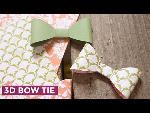YouTube assembly tutorial for 3D Bow tie svg