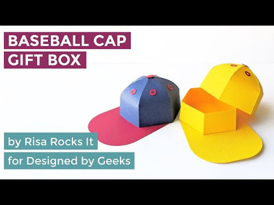YouTube tutorial for Baseball hat gift box SVG