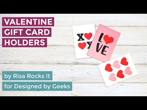 YouTube assembly tutorial for valentine gift card holders