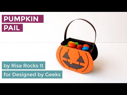 YouTube Assembly tutorial for paper pumpkin pail basket