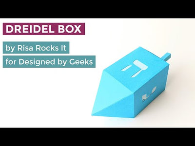 Dreidel Gift Box SVG File Cutting Template