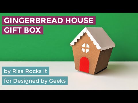 YouTube assembly tutorial for gingerbread gift box SVG