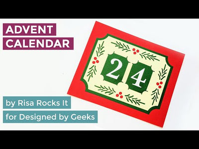 YouTube Tutorial for advent calendar poster