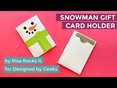 YouTube product assembly tutorial video for snowman gift card holder