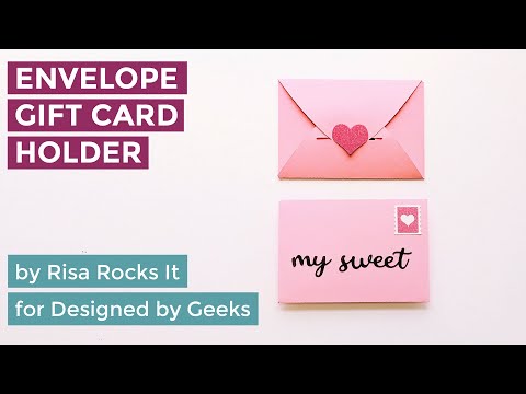 Youtube assembly tutorial for valentine GC envelope