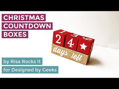 YouTube assembly tutorial for Christmas countdown boxes