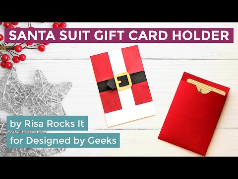 Santa suit gift card holder YouTube assembly tutorial