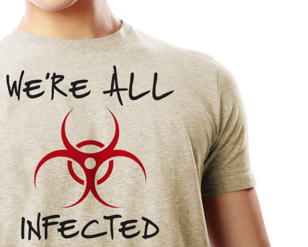 We're All Infected Zombie Biohazard SVG File Cutting Template ...