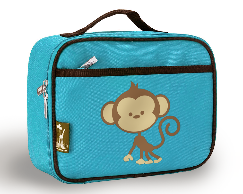 Lunch bag with a cute monkey design