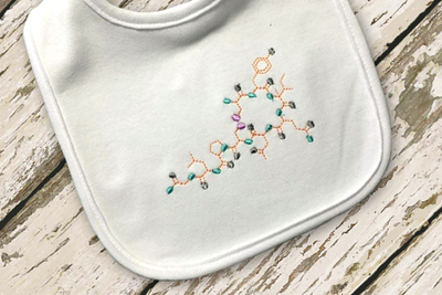 Oxytocin embroidery design