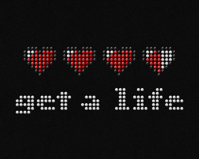 Rhinestone pixel hearts get a life