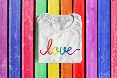 Rainbow love design