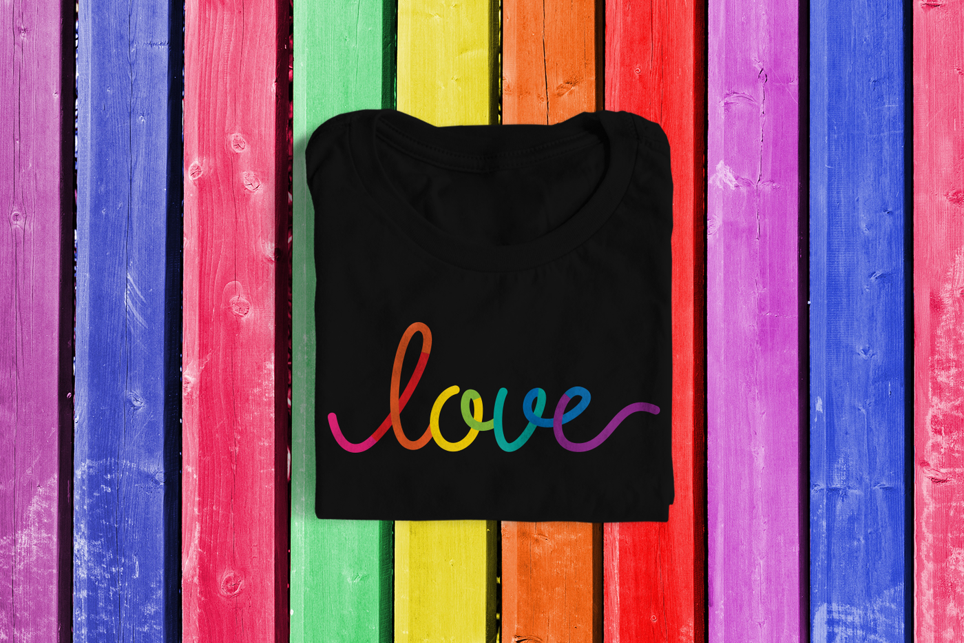Rainbow love design
