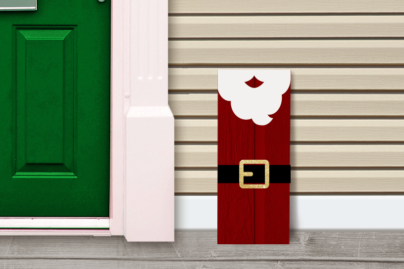 Santa Claus porch sign