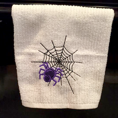 Spider with web applique design