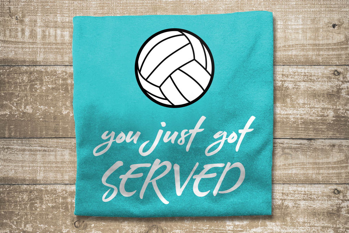You just got SERVED volleyball design