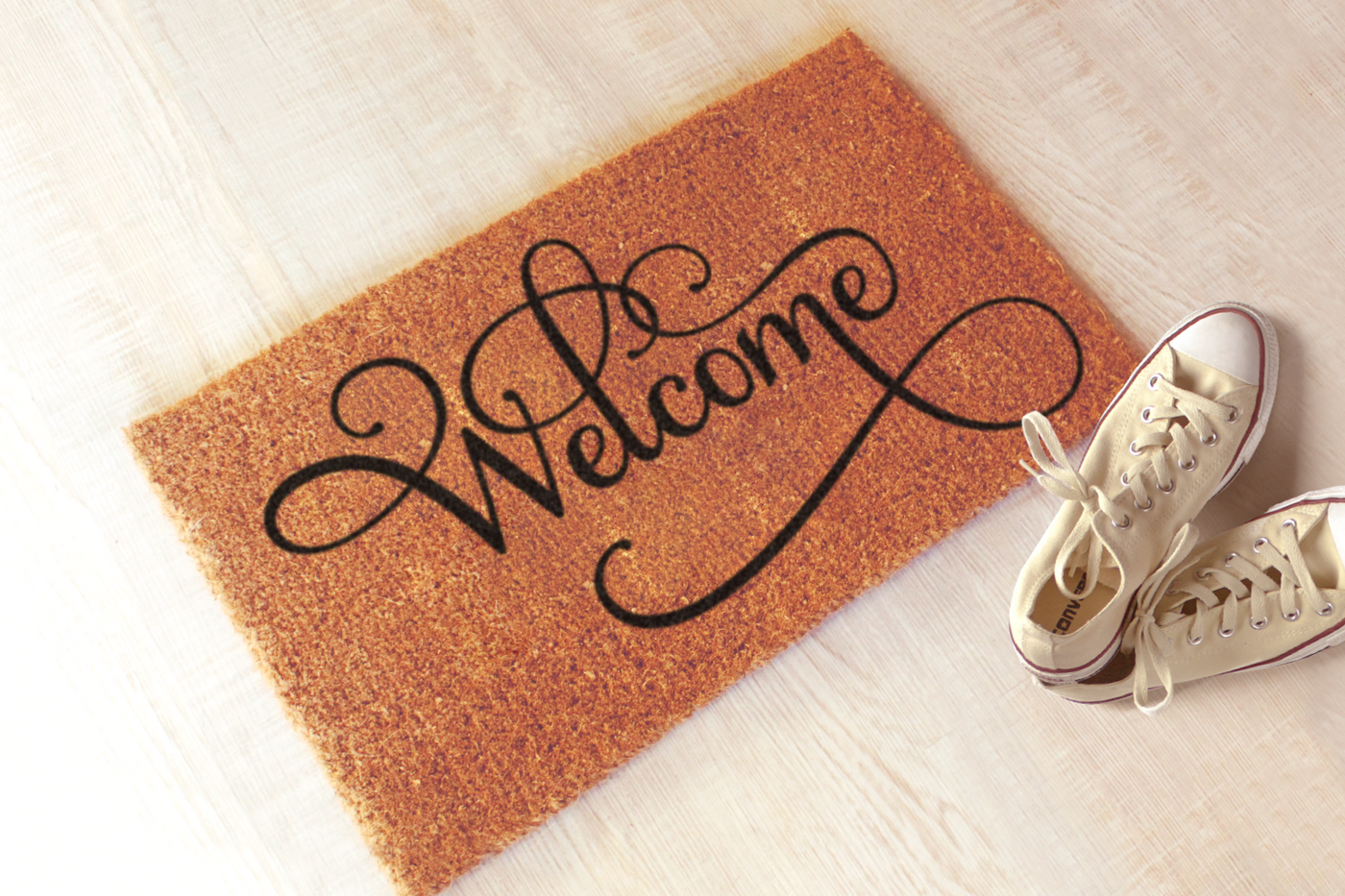 Welcome doormat design