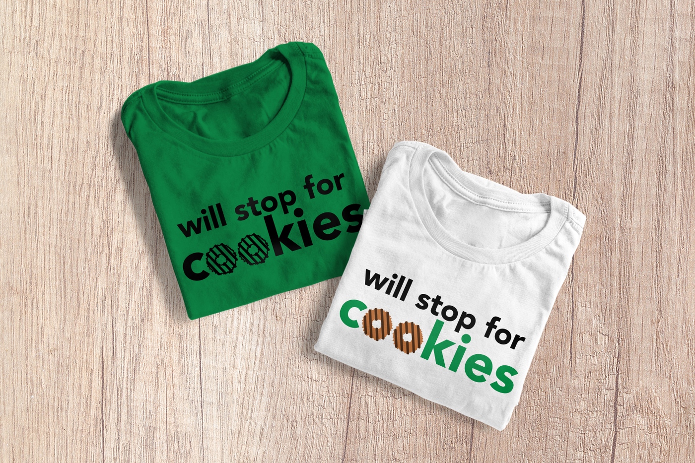 Will stop for cookies design